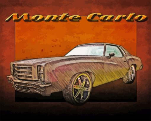 76 Monte Carlo Art Paint By Numbers