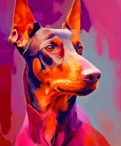 Abstract Dobermann Paint By Numbers