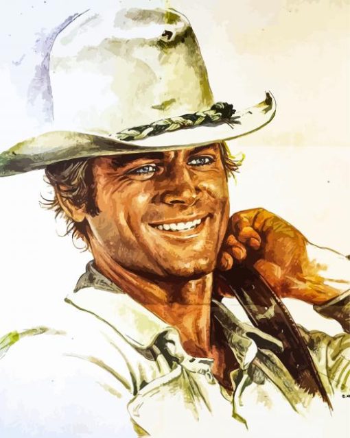 Actor Terence Hill Paint By Numbers