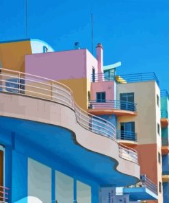 Albufeira Colorful Buildings Paint By Numbers