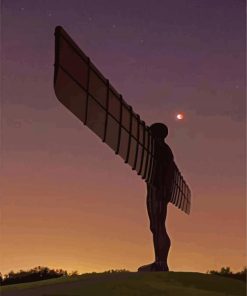 Angel Of The North Sculpture In Gateshead Paint By Numbers