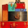 Antique Travel Suitcases Paint By Numbers