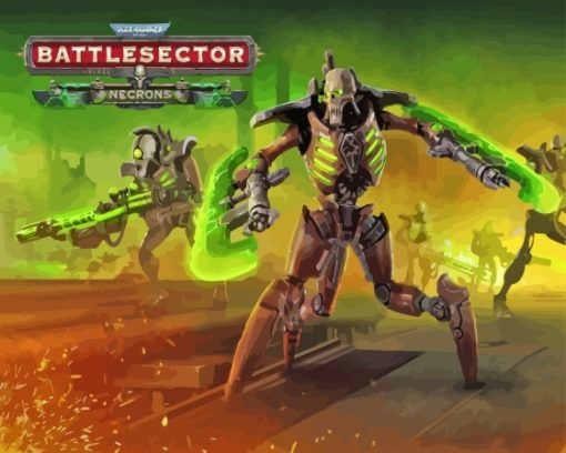 Battlesector Necrons Poster Paint By Numbers