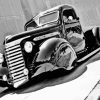 Black and White Low Rider Truck Paint By Numbers