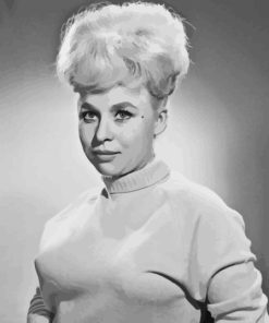 Black and White Young Barbara Windsor Paint By Numbers