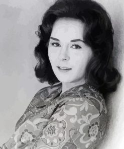 Black And White Young Doris Roberts Paint By Numbers