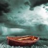 Boat In Storm Paint By Numbers