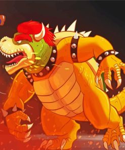 Bowser Vs Mario Paint By Numbers