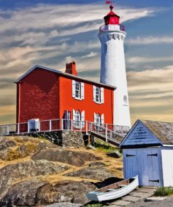 Canadian Lighthouse Paint By Numbers