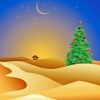 Christmas Tree Desert Paint By Numbers