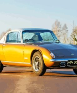 Classic Yellow Lotus Elan Paint By Numbers