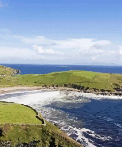 Coastline at Muckross Head Donegal Paint By Numbers