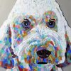 Colorful Mosaic Dog Paint By Numbers