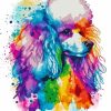 Colorful Poodle Puppy Paint By Numbers