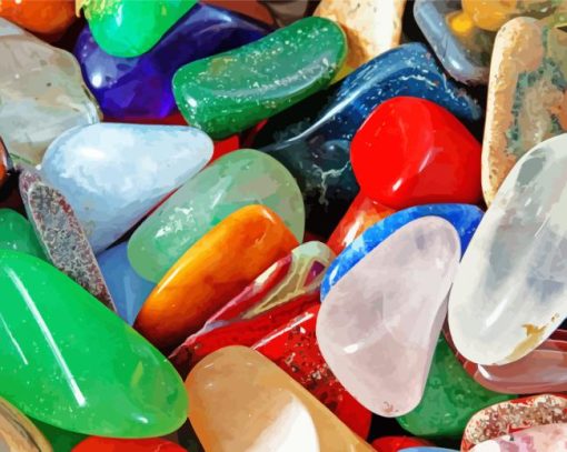 Colorful Stones Paint By Numbers