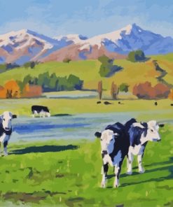 Cows In Field Paint By Numbers