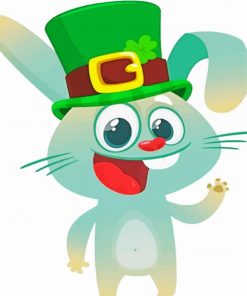 Cute Leprechaun Rabbit Art Paint By Numbers