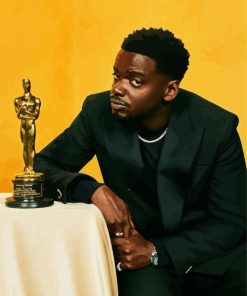 Daniel Kaluuya With Oscar Award Paint By Numbers