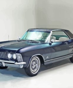 Dark Blue Buick Riviera Paint By Numbers