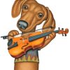 Dog Violin Paint By Numbers