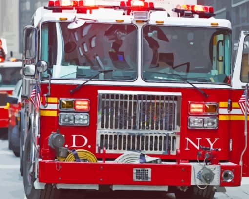 Fdny Truck Paint By Numbers