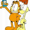 Garfield The Cat And Odie Selfie Paint By Numbers