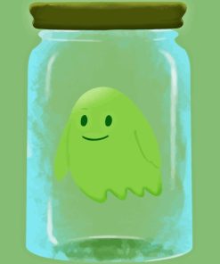 Ghost In A Jar Art Paint By Numbers