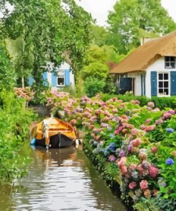 Giethoorn City Canal Netherlands Paint By Numbers