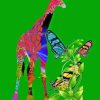 Giraffes With Butterflies Paint By Numbers