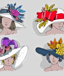 Girls With Derby Hat Art Paint By Numbers