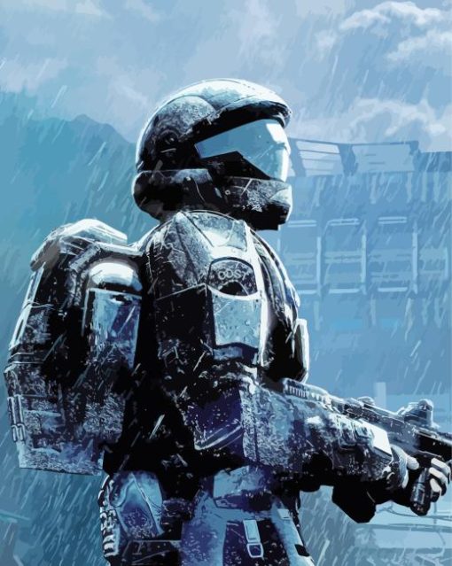 Halo 3 Odst Character Paint By Numbers