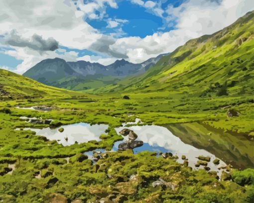 Hatcher Pass Alaska Rock Paint By Numbers