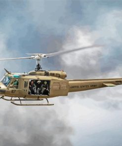 Huey helicopter in A Flight Paint By Numbers