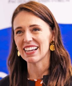 Jacinda Ardern Close Up Paint By Numbers