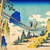 Katsushika Hokusai The Suspension Bridge Paint By Numbers