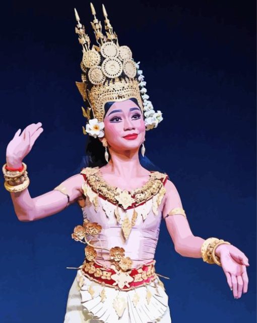 Khmer Dancer Paint By Numbers