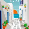 Kos Greece Poster Paint By Numbers