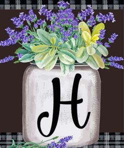 Letter H Paint By Numbers