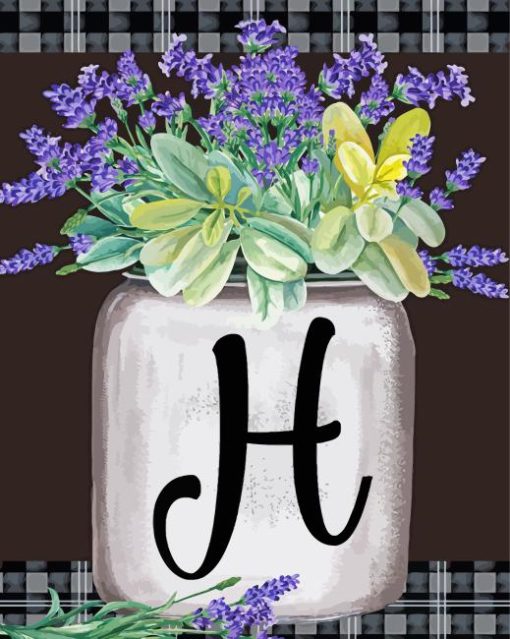 Letter H Paint By Numbers