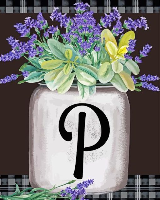 Letter P Paint By Numbers