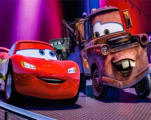 Lightning McQueen and Mater Paint By Numbers