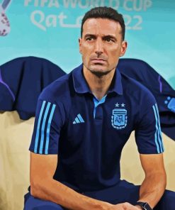 Lionel Scaloni Coach Paint By Numbers