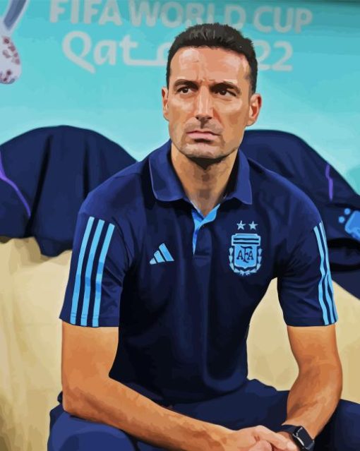 Lionel Scaloni Coach Paint By Numbers