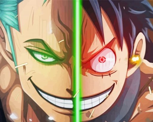 Luffy And Zoro Paint By Numbers