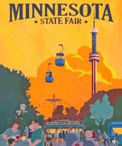 Minnesota State Fair Poster Paint By Numbers