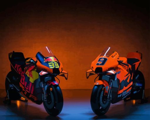 Moto GP Bikes Paint By Numbers