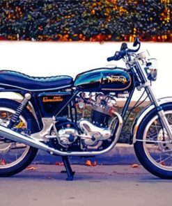 Norton 750 Commando Motorcycle Paint By Numbers