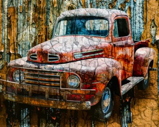 Old Ford Truck Paint By Numbers