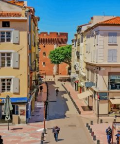 Perpignan Streets Paint By Numbers