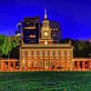 Philadelphia Independence Hall At Night Paint By Numbers